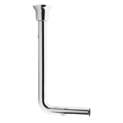 Luxury Low Level Flush Pipe - Chrome